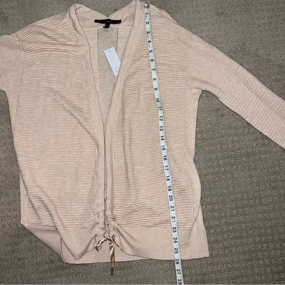 NWT White House Black Market Long Sleeve Novelty Stitch Cardigan Small Petite